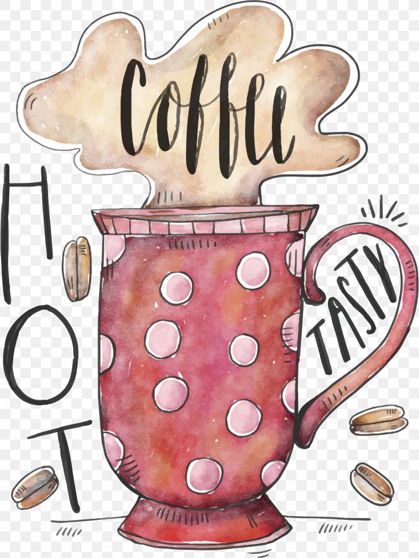Coffee Cup Doughnut Cafe Watercolor Painting, PNG, 1500x1998px, Coffee, Cafe, Coffee Cup, Doughnut, Drawing Download Free