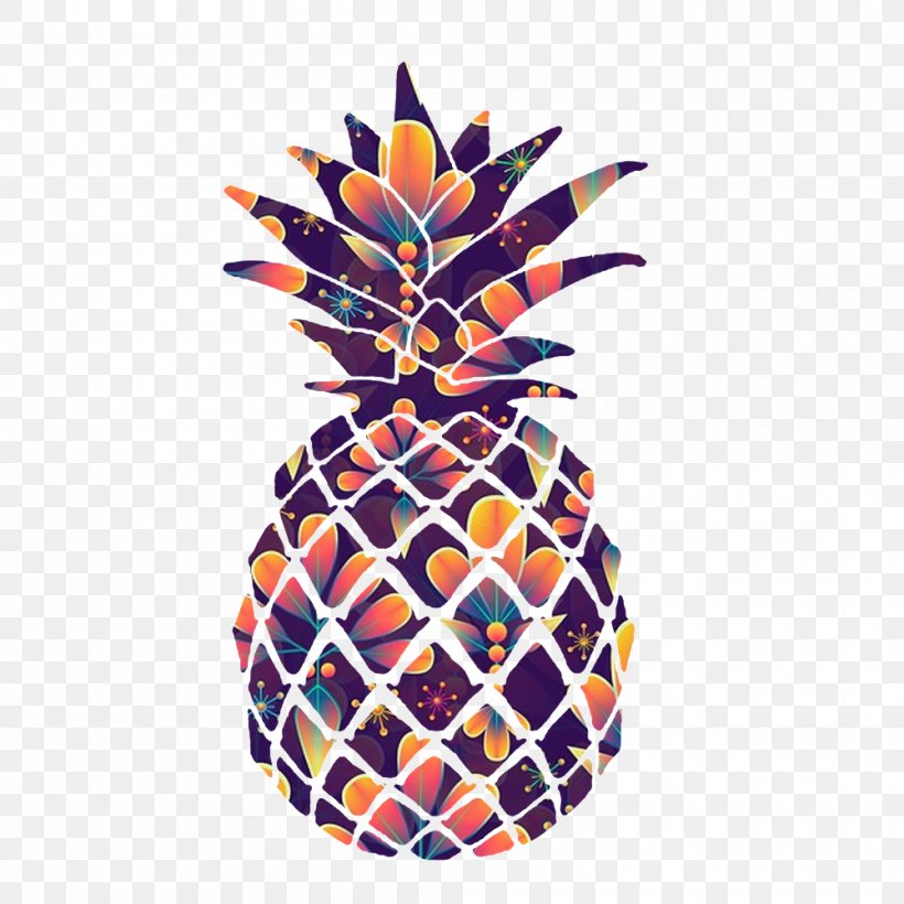 Pineapple Cuisine Of Hawaii Stencil Art, PNG, 1000x1000px, Pineapple, Airbrush, Art, Cuisine Of Hawaii, Drawing Download Free