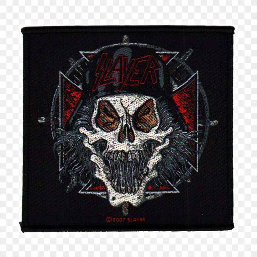 Slayer Divine Intervention Reign In Blood Wehrmacht Embroidered Patch, PNG, 1000x1000px, Slayer, Bone, Divine Intervention, Embroidered Patch, Heavy Metal Download Free