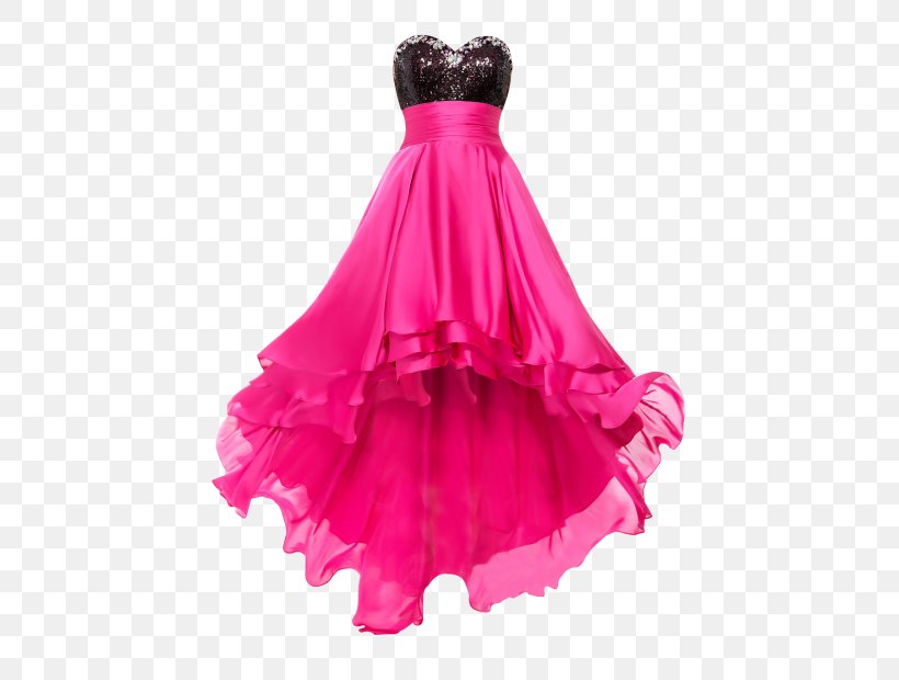 Wedding Dress Pink Little Black Dress Prom, PNG, 500x620px, Watercolor, Cartoon, Flower, Frame, Heart Download Free