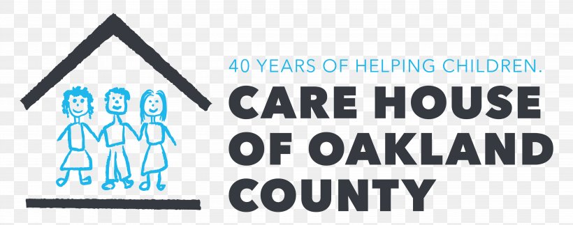 CARE House Of Oakland County Logo Brand Trademark, PNG, 5100x2013px, Logo, Area, Behavior, Blue, Brand Download Free