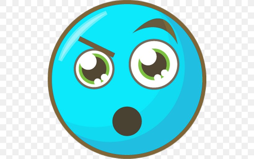 Emoji Surprise, PNG, 512x512px, Smiley, Aqua, Blue, Emoji, Emoticon Download Free