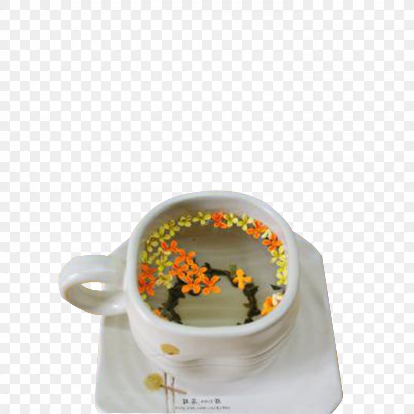 Green Tea Coffee Oolong Sweet Osmanthus, PNG, 2953x2953px, Tea, Acid, Alkali, Coffee, Coffee Cup Download Free