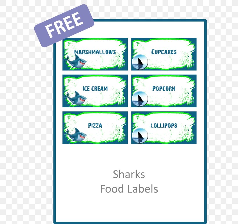 Shark Paper Label Party Birthday, PNG, 604x770px, Shark, Area, Birthday, Brand, Diagram Download Free