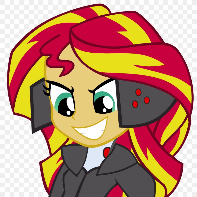 Sunset Shimmer YouTube Twilight Sparkle Villain, PNG, 2500x2500px, Watercolor, Cartoon, Flower, Frame, Heart Download Free