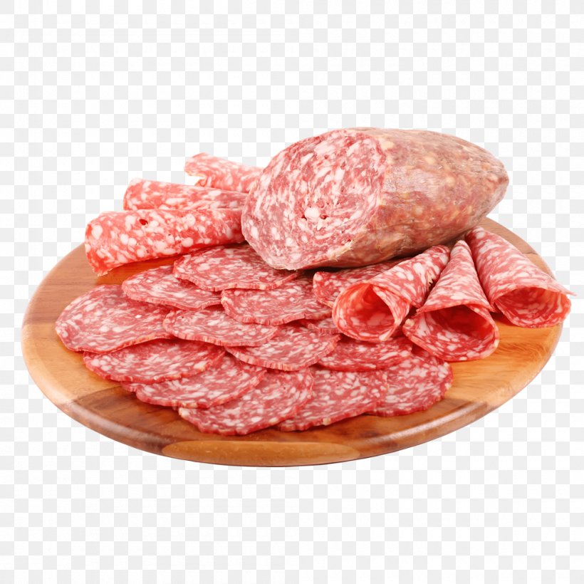 Sausage Genoa Salami Ham Pizza, PNG, 1000x1000px, Sausage, Animal Source Foods, Beef, Capicola, Cervelat Download Free