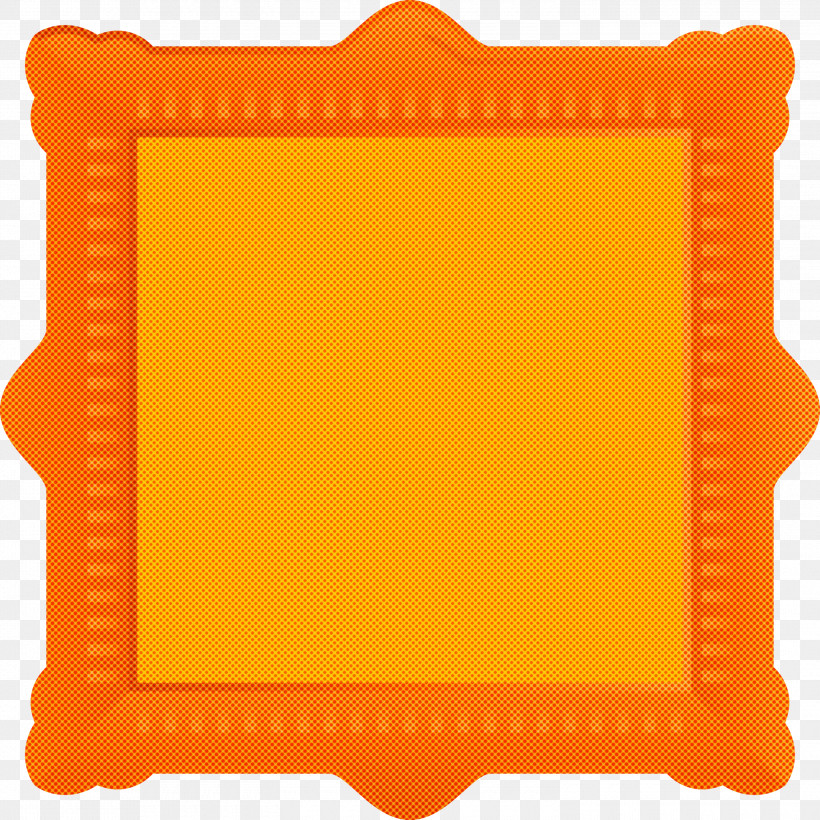 Square Frame, PNG, 3000x3000px, Square Frame, Orange, Rectangle, Yellow Download Free
