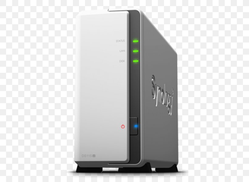 Synology DiskStation DS115j Network Storage Systems Synology Inc. Hard Drives Diskless Node, PNG, 600x600px, Synology Diskstation Ds115j, Computer Case, Computer Network, Computer Servers, Data Download Free