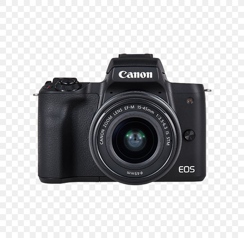 Canon EOS M50 Mirrorless Interchangeable-lens Camera Camera Lens, PNG, 800x800px, 4k Resolution, Canon Eos M50, Active Pixel Sensor, Autofocus, Camera Download Free