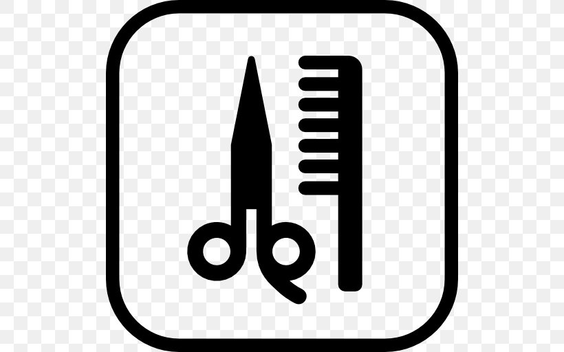 Comb Cosmetologist Beauty Parlour Clip Art, PNG, 512x512px, Comb, Area, Barber, Beauty Parlour, Black And White Download Free