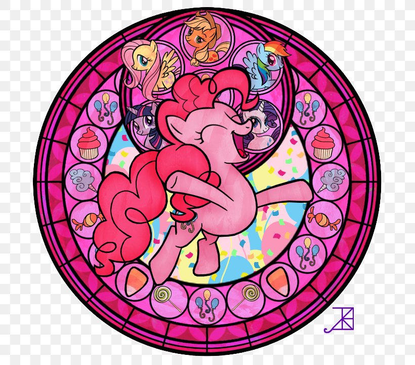Pinkie Pie Rainbow Dash Pony Twilight Sparkle Applejack, PNG, 720x720px, Watercolor, Cartoon, Flower, Frame, Heart Download Free