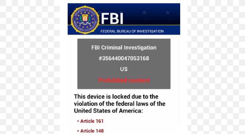 Ransomware Mobile Phones Federal Bureau Of Investigation Android Computer Virus, PNG, 600x450px, Ransomware, Android, Area, Brand, Computer Software Download Free