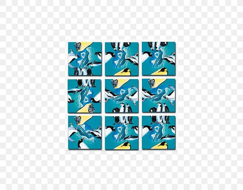 Sliding Puzzle B Dazzle Inc Penguin Game, PNG, 640x640px, Puzzle, Aqua, Bird, Christmas Stockings, Electric Blue Download Free