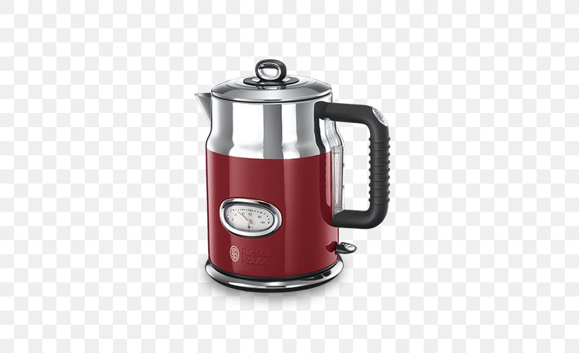 Electric Kettle Russell Hobbs Toaster Kitchen, PNG, 500x500px, Kettle, Coffee Percolator, Coffeemaker, Dualit Limited, Electric Kettle Download Free