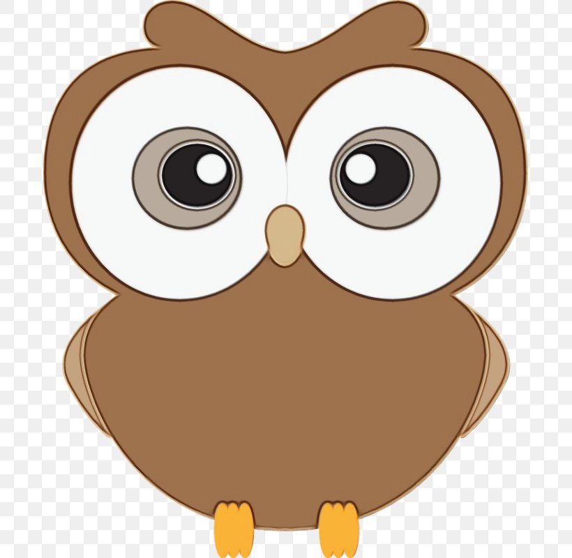 Owl Cartoon Clip Art Bird Bird Of Prey, PNG, 695x800px, Watercolor, Bird, Bird Of Prey, Cartoon, Eastern Screech Owl Download Free