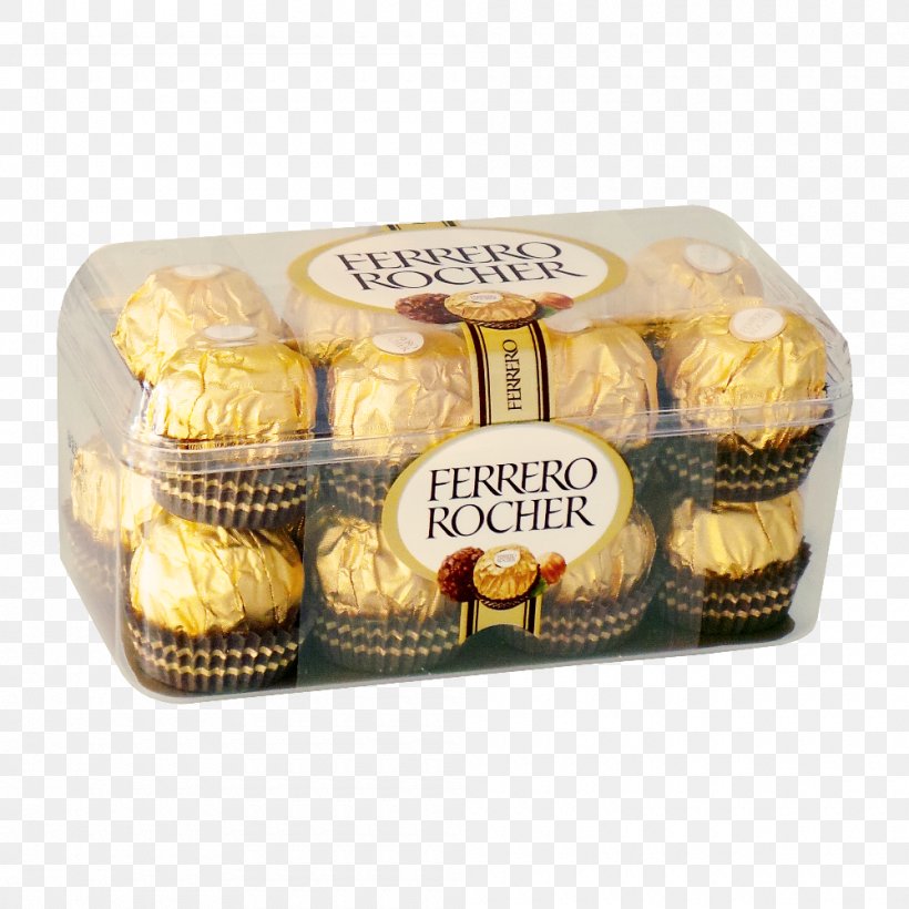 Praline Ferrero Rocher T16 Product Food, PNG, 1000x1000px, Praline, Box Set, Confectionery, Ferrero Rocher, Ferrero Spa Download Free