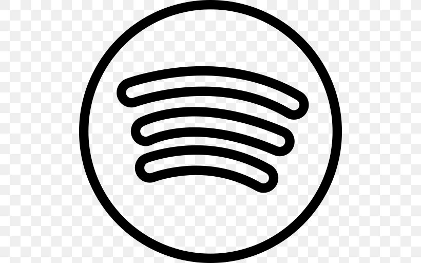 Social Media Spotify Png 512x512px Social Media Area Black And White Grooveshark Logo Download Free