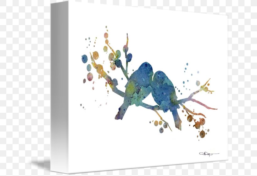 Art Watercolor Painting, PNG, 650x562px, Art, Abstract Art, Bird, Branch, Color Download Free