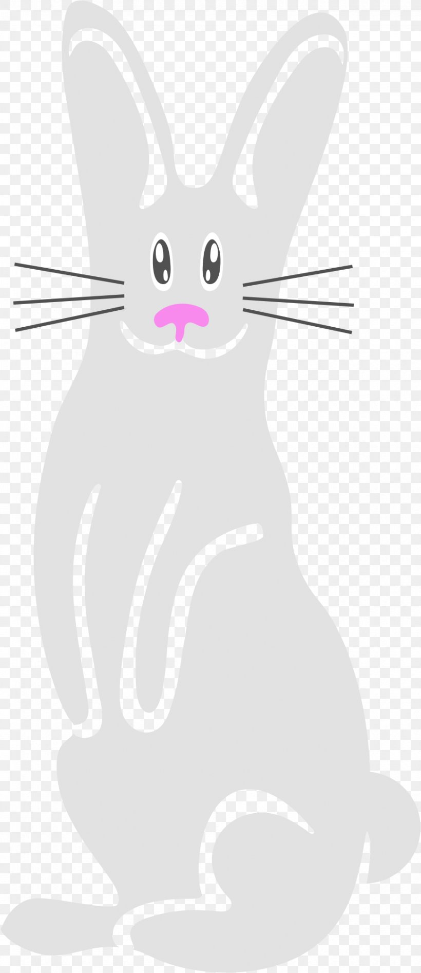Cat Hare Domestic Rabbit Easter Bunny, PNG, 870x2010px, Cat, Animal, Black And White, Carnivora, Carnivoran Download Free