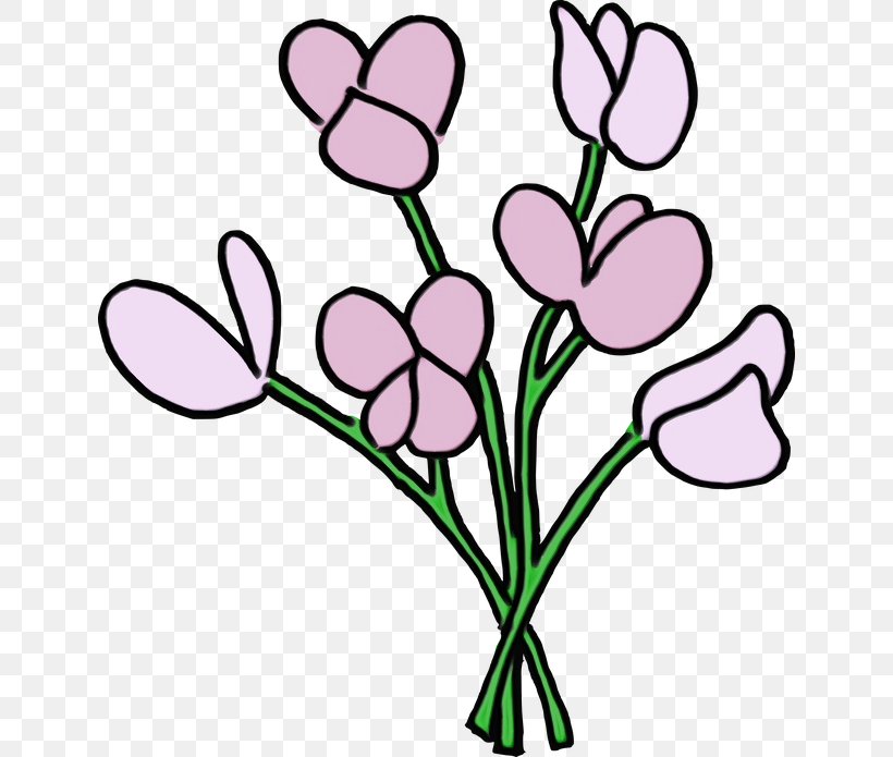 Flower Pink Clip Art Cut Flowers Pedicel, PNG, 640x695px, Watercolor, Cut Flowers, Flower, Paint, Pedicel Download Free
