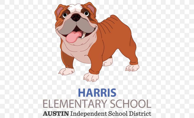 Harris Elementary School Cox's Creek Elementary School Gullett Elementary School, PNG, 500x500px, Bulldog, Austin, Austin Independent School District, Carnivoran, Dog Download Free
