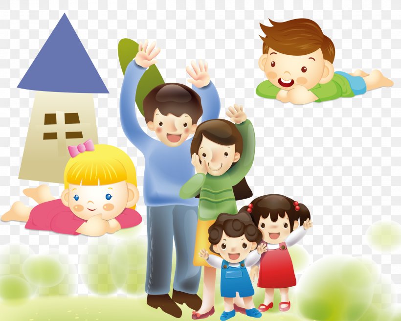 Illustration, PNG, 2500x2000px, Family, Art, Cartoon, Child, Drawing Download Free