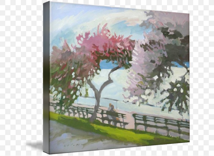 Cherry Blossom Watercolor Painting Acrylic Paint, PNG, 650x601px, Cherry Blossom, Acrylic Paint, Acrylic Resin, Blossom, Cherry Download Free