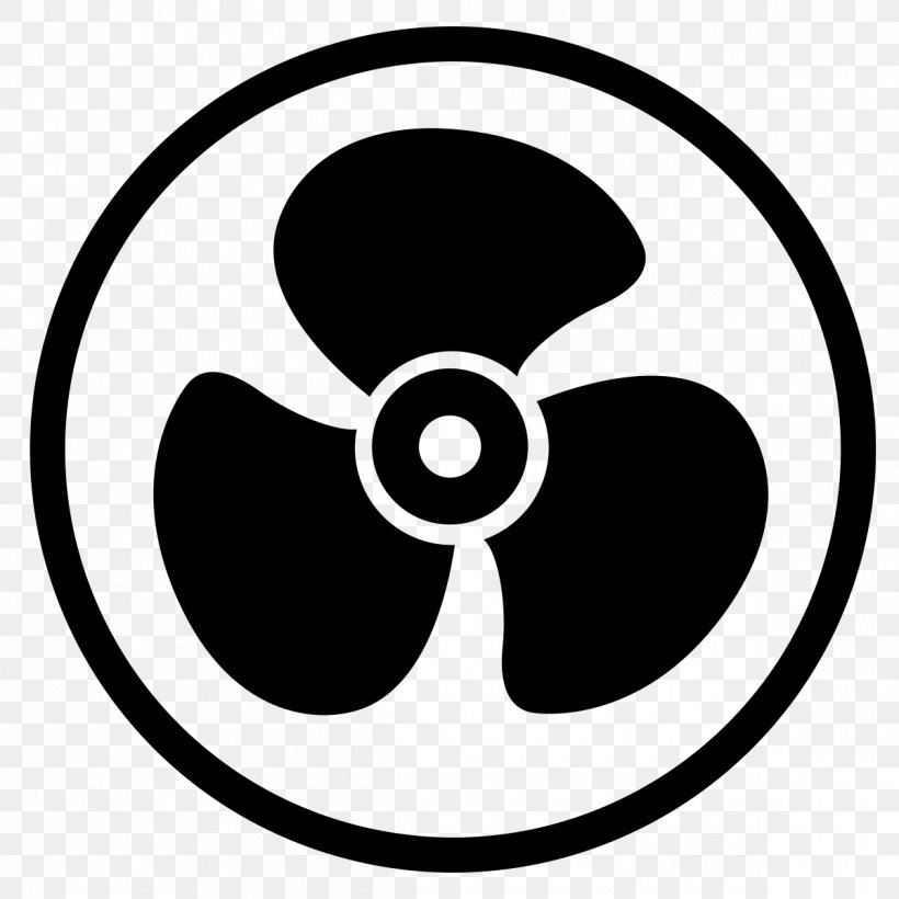 Computer Fan HVAC, PNG, 1200x1200px, Fan, Area, Black, Black And White, Business Download Free