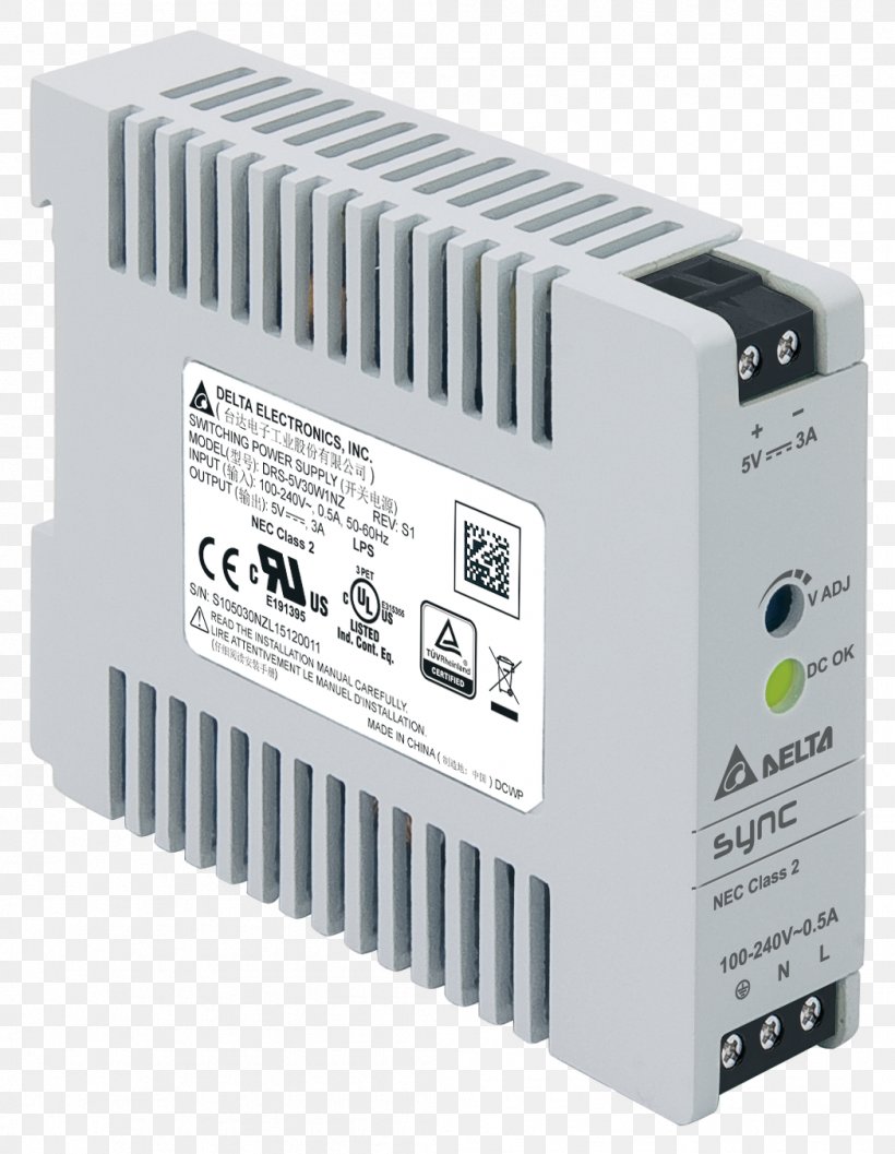 Power Converters Programmable Logic Controllers Electronics DIN Rail Electric Power Conversion, PNG, 1048x1351px, Power Converters, Computer Component, Datasheet, Delta Electronics, Din Rail Download Free