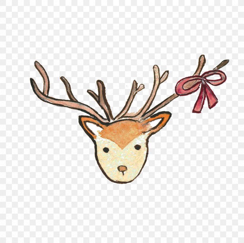 Reindeer Watercolor Painting Clip Art, PNG, 2362x2362px, Reindeer, Animal Figure, Antler, Deer, Horn Download Free