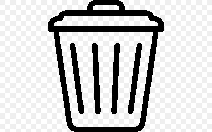 Rubbish Bins & Waste Paper Baskets Waste Management Recycling Bin, PNG, 512x512px, Rubbish Bins Waste Paper Baskets, Black And White, Commercial Waste, Flat Design, Food Waste Download Free