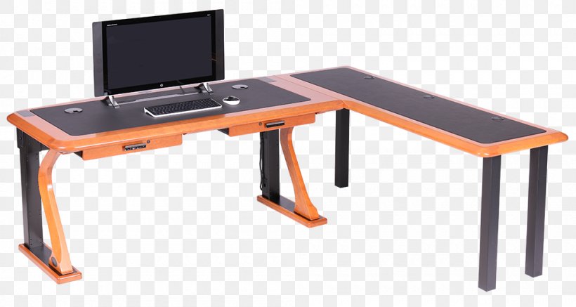 Computer Desk Table Office, PNG, 1000x534px, Desk, Caretta Workspace, Computer, Computer Data Storage, Computer Desk Download Free