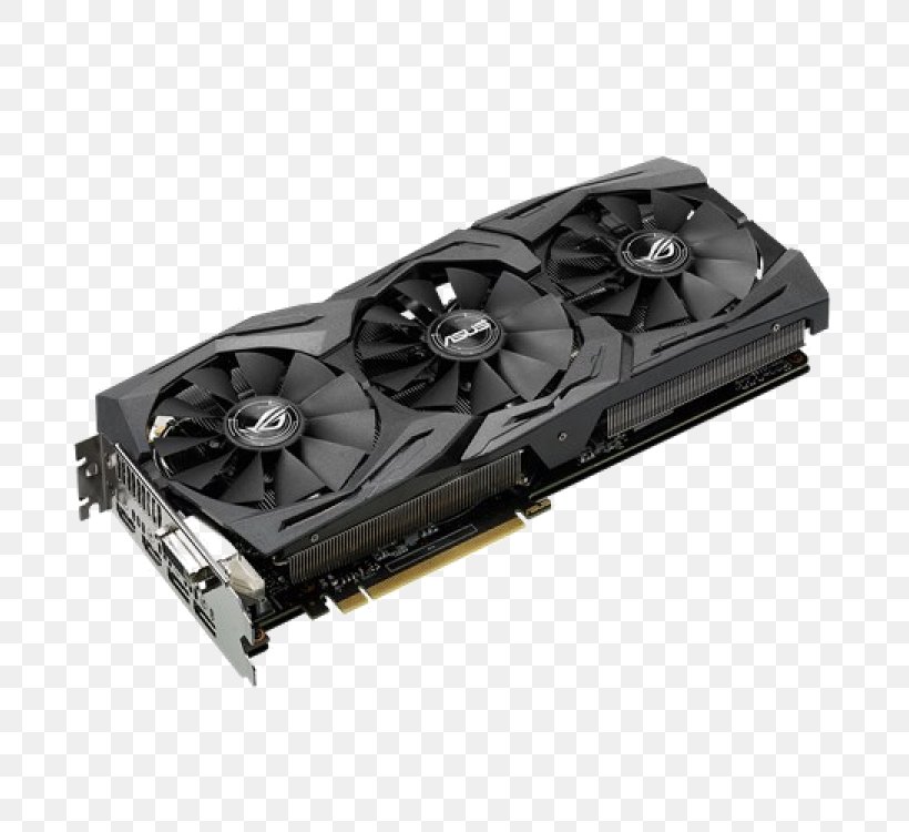 Graphics Cards & Video Adapters NVIDIA GeForce GTX 1070 Ti ASUS Republic Of Gamers, PNG, 750x750px, Graphics Cards Video Adapters, Asus, Computer Component, Electronic Device, Electronics Accessory Download Free