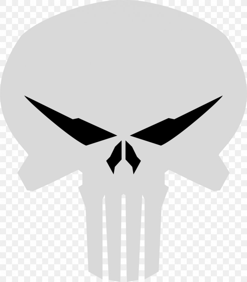 Punisher Red Skull Logo Marvel Comics, PNG, 1024x1173px, Punisher, Black And White, Bone, Decal, Film Download Free