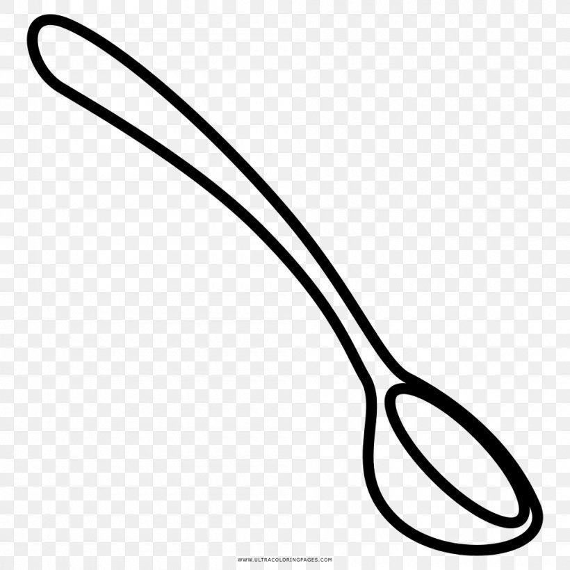 Drawing Spoon Coloring Book Clip Art, PNG, 1000x1000px, Drawing, Black And White, Coloring Book, Com, Gran Turismo Download Free