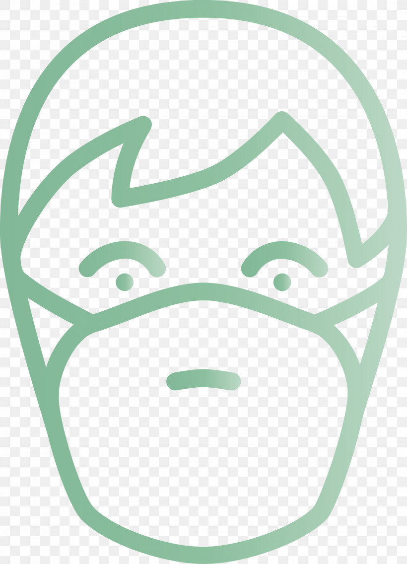 Man With Medical Mask Corona Virus Disease, PNG, 2164x3000px, Man With Medical Mask, Corona Virus Disease, Face, Face Mask, Green Download Free