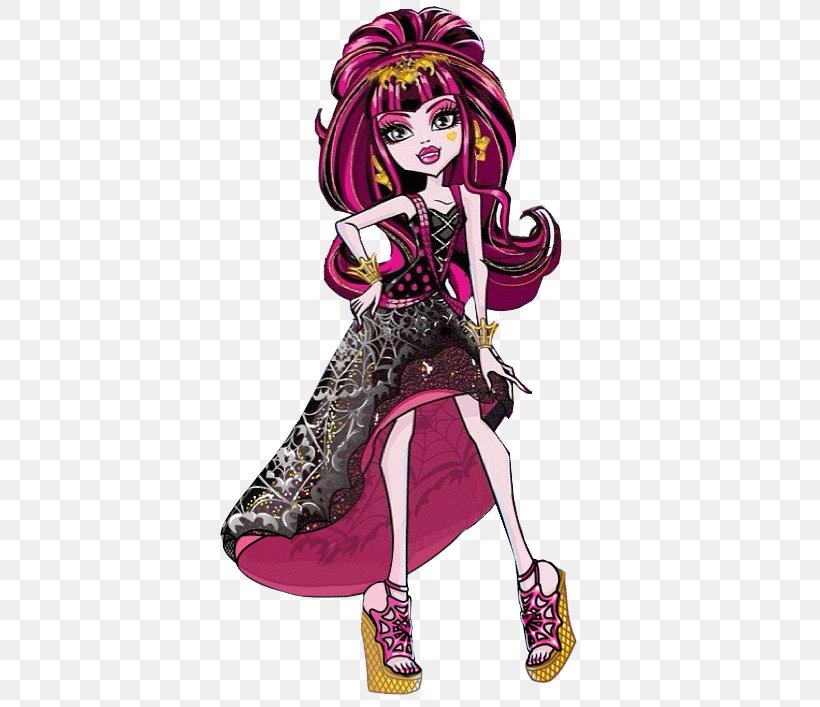 Monster High Draculaura Doll Monster High Draculaura Doll Toy OOAK, PNG, 403x707px, Watercolor, Cartoon, Flower, Frame, Heart Download Free