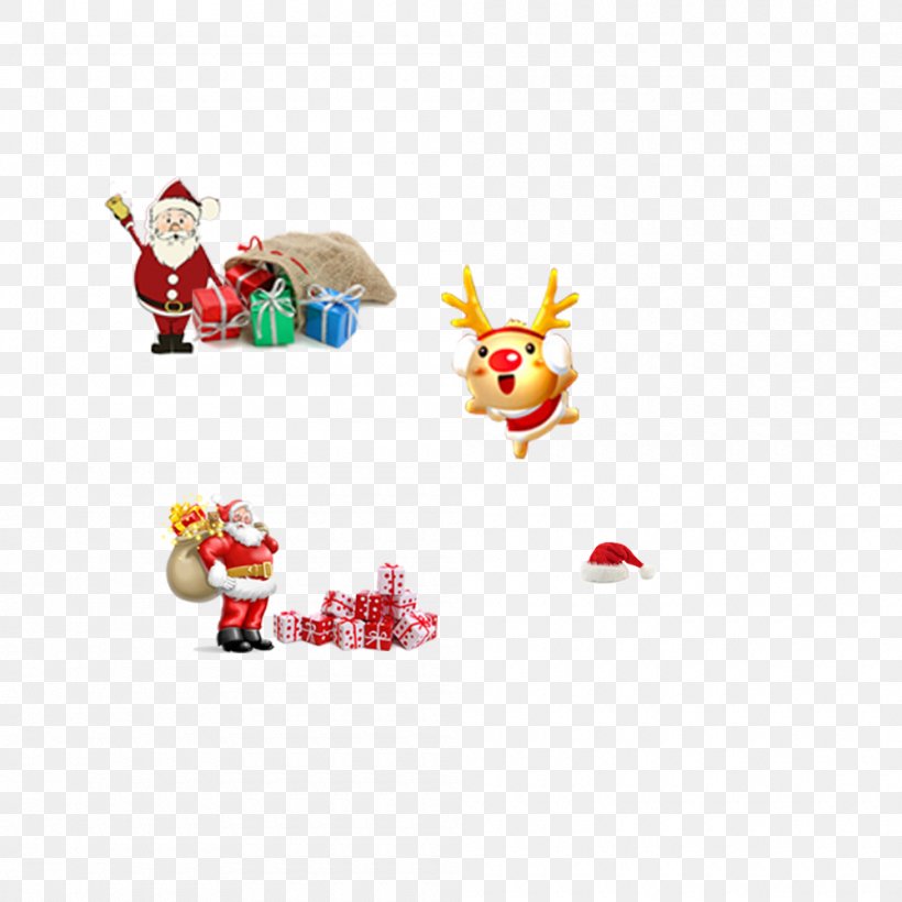 Santa Claus Christmas Ornament Cartoon, PNG, 1000x1000px, Santa Claus, Animal Figure, Animation, Caricature, Cartoon Download Free