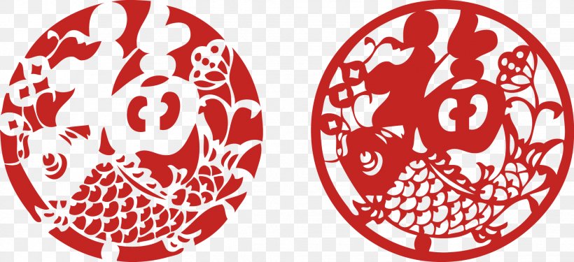 Papercutting Fu Chinese New Year Chinese Paper Cutting, PNG, 1934x885px, Paper, Art, Chinese New Year, Chinese Paper Cutting, Chinese Zodiac Download Free