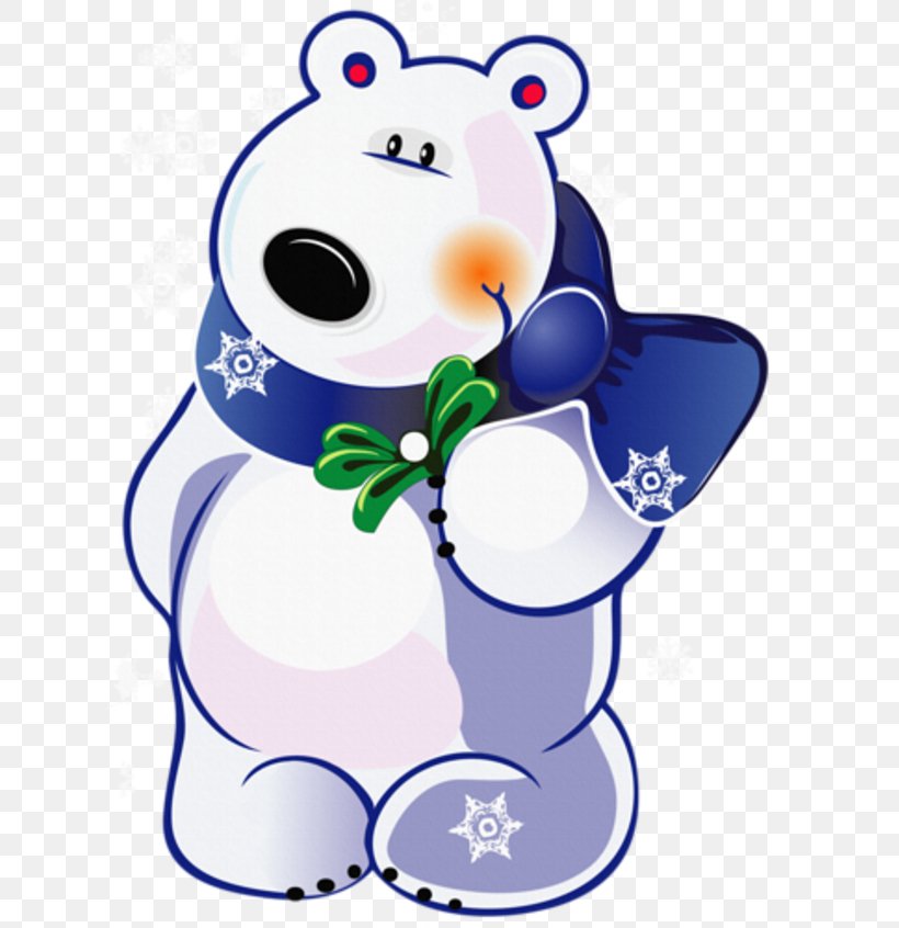 Polar Bear Giant Panda Clip Art, PNG, 623x846px, Bear, Cartoon, Giant Panda, New Year, Polar Bear Download Free