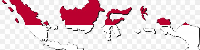 Flag Of Indonesia Blank Map Indonesian National Revolution, PNG, 4013x1004px, Watercolor, Cartoon, Flower, Frame, Heart Download Free