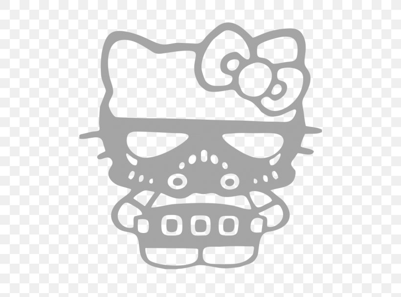 Hello Kitty Decal Sanrio Character, PNG, 700x608px, Hello Kitty, Adventures Of Hello Kitty Friends, Area, Auto Part, Black Download Free