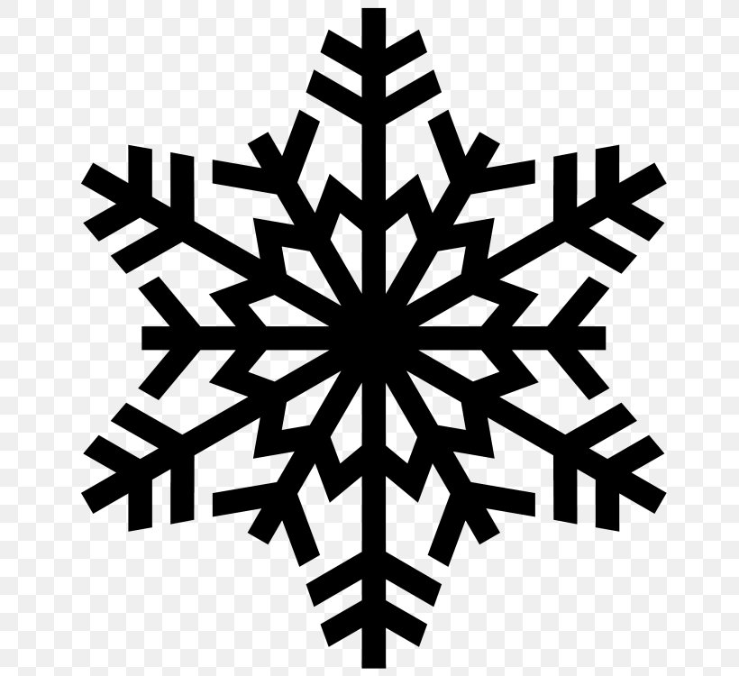 Snowflake Silhouette Clip Art, PNG, 750x750px, Snowflake, Black And White, Leaf, Monochrome, Monochrome Photography Download Free