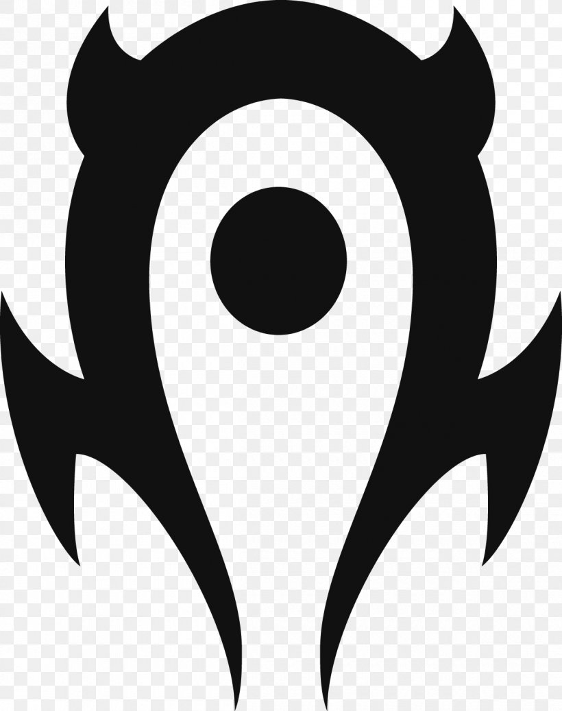 World Of Warcraft Logo Orda Symbol, PNG, 1200x1518px, World Of Warcraft, Black, Black And White, Decal, Drawing Download Free