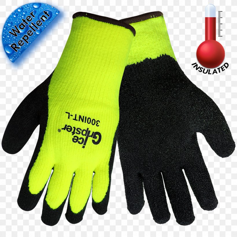 Glove High-visibility Clothing Thinsulate Schutzhandschuh Workwear, PNG, 1000x1000px, Glove, Artificial Leather, Bicycle Glove, Clothing, Cutresistant Gloves Download Free