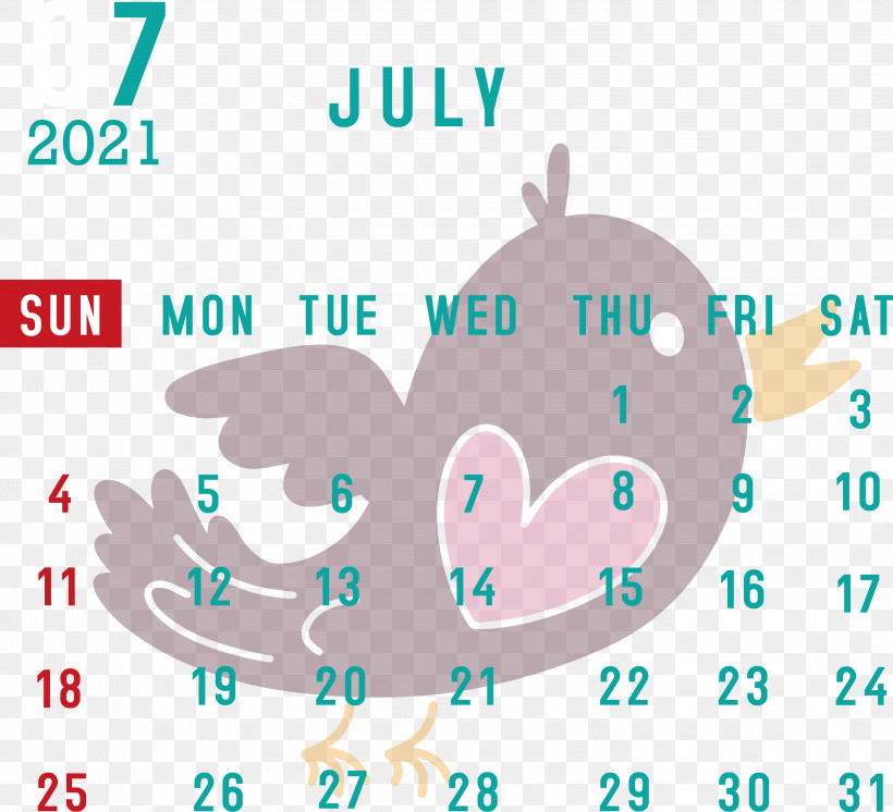 July 2021 Calendar July Calendar 2021 Calendar, PNG, 3000x2731px, 2021 Calendar, July Calendar, Cartoon, Diagram, Geometry Download Free