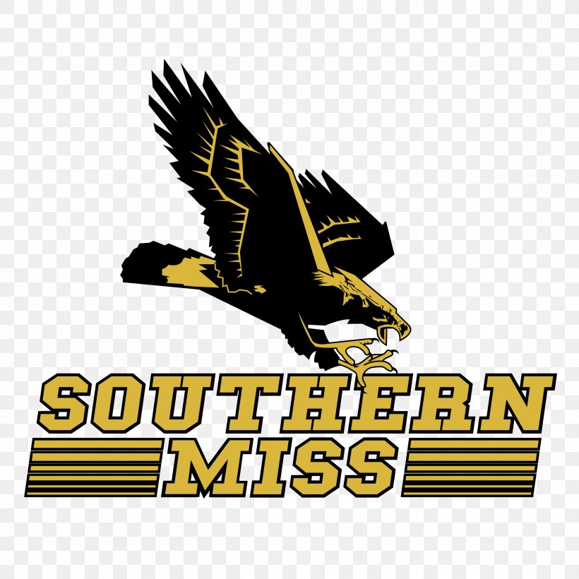 The University Of Southern Mississippi Southern Miss Golden Eagles Football Southern Miss Lady Eagles Women's Basketball Logo, PNG, 2400x2400px, University Of Southern Mississippi, American Football, Beak, Bird, Bird Of Prey Download Free