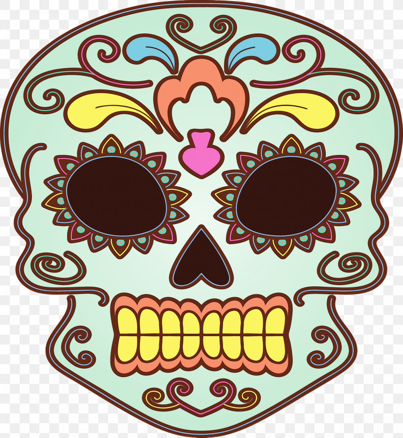 Visual Arts Area Meter Pattern, PNG, 2763x3000px, Day Of The Dead, Area, D%c3%ada De Muertos, Meter, Paint Download Free