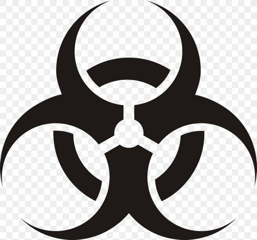 Biological Hazard Hazard Symbol Clip Art, PNG, 925x863px, Biological Hazard, Artwork, Biology, Biosafety Level, Black And White Download Free