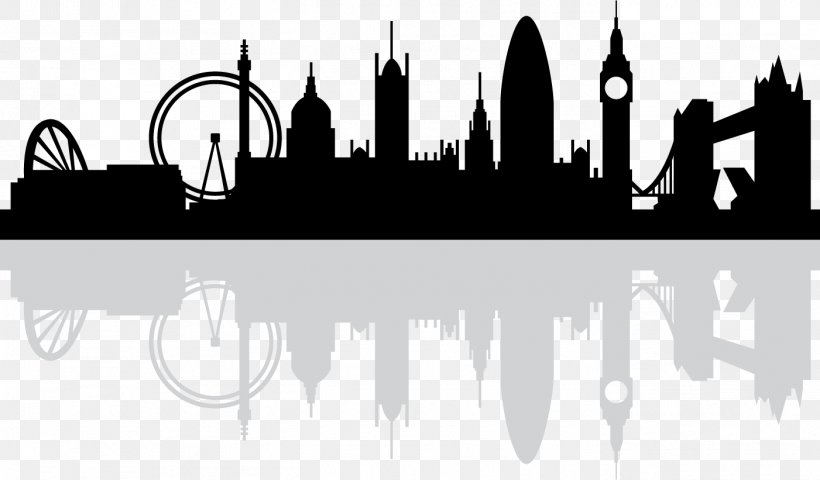 London Silhouette Clip Art, PNG, 1401x821px, London, Art, Black, Black And White, Brand Download Free
